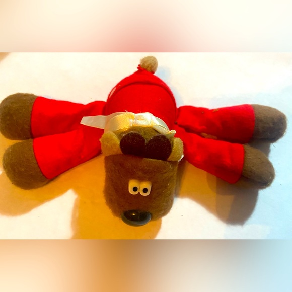 Vintage Hallmark Rodney Reindeer Stuffed Plush Heartline 1986 - Picture 1 of 3